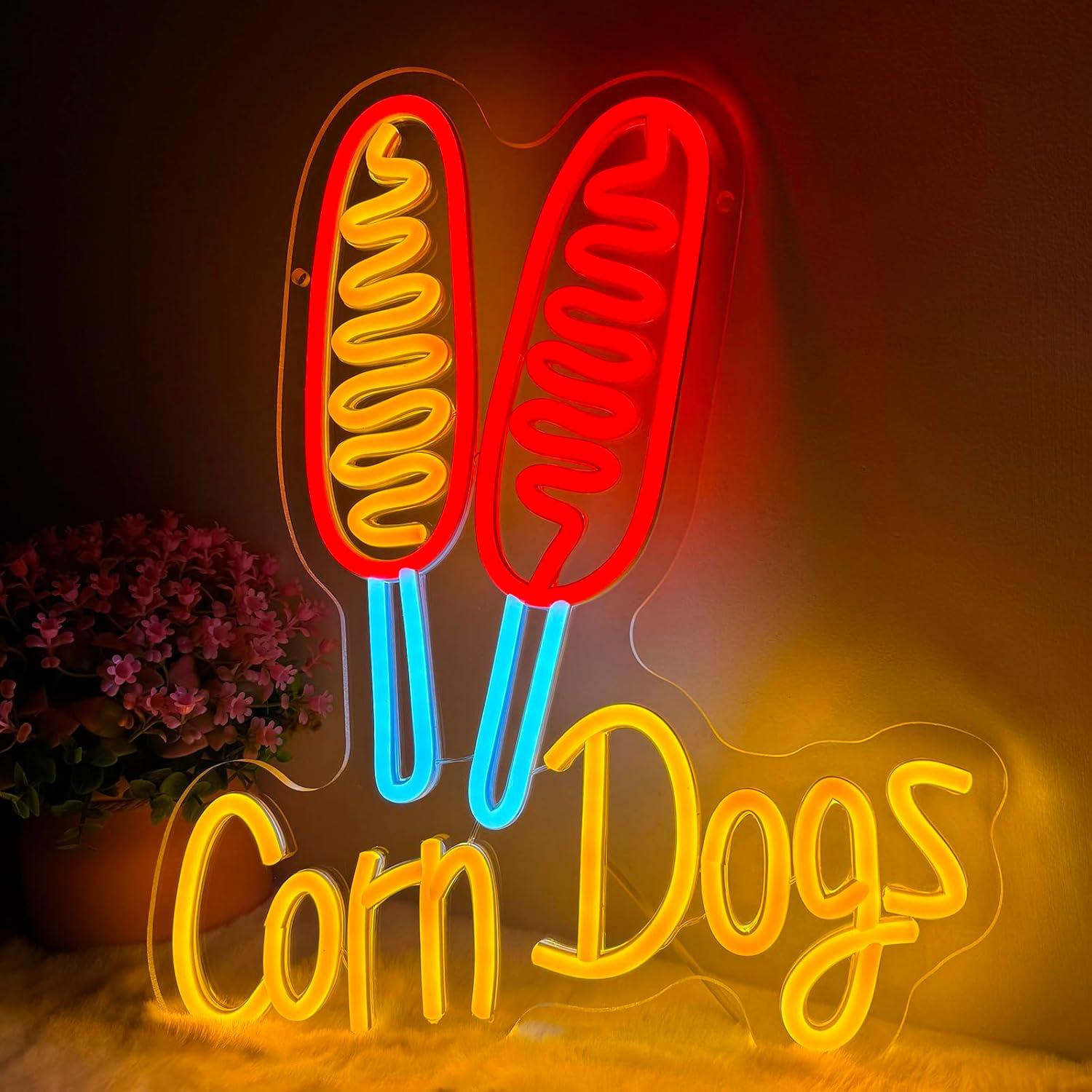 Corn Dog Neon Sign Snack USB D - Lighting Decor Wedding review and price