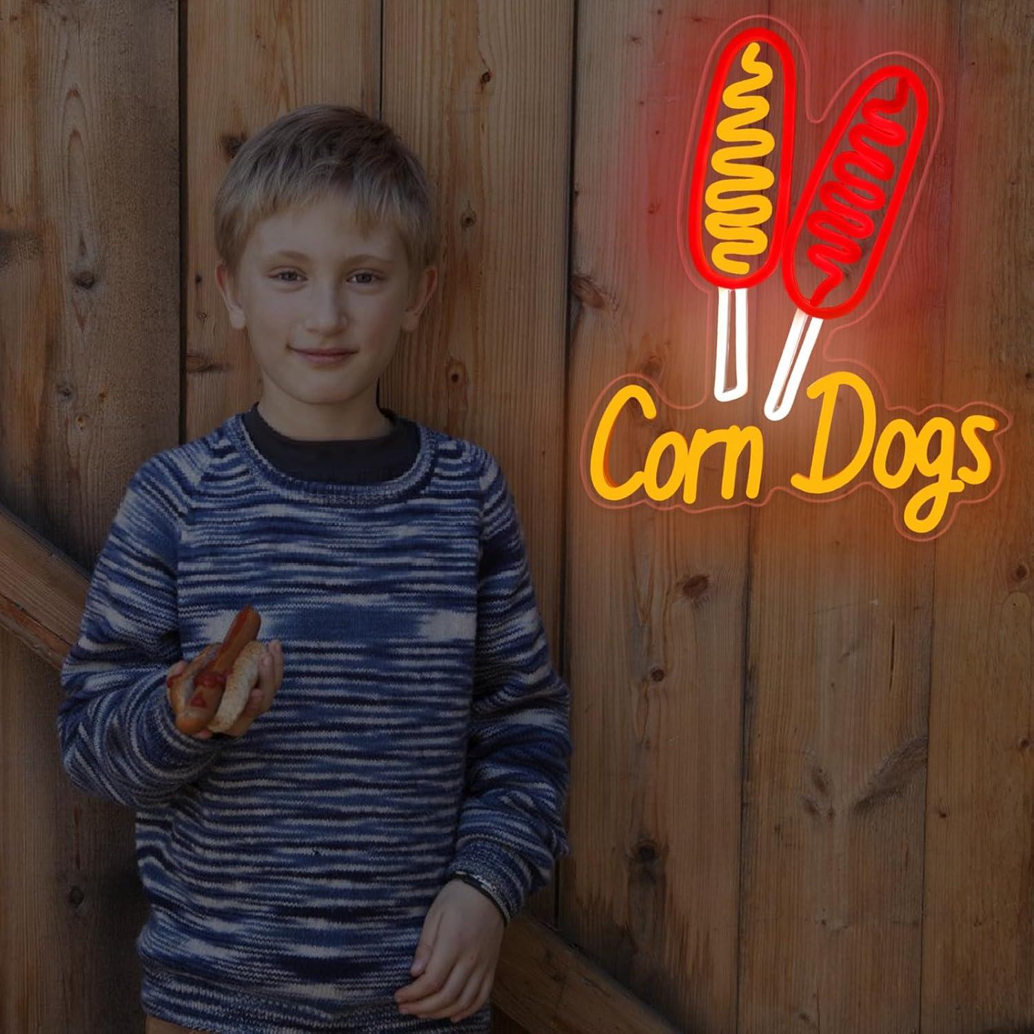 Corn Dog Neon Sign Snack USB D - Lighting Decor Wedding review and price