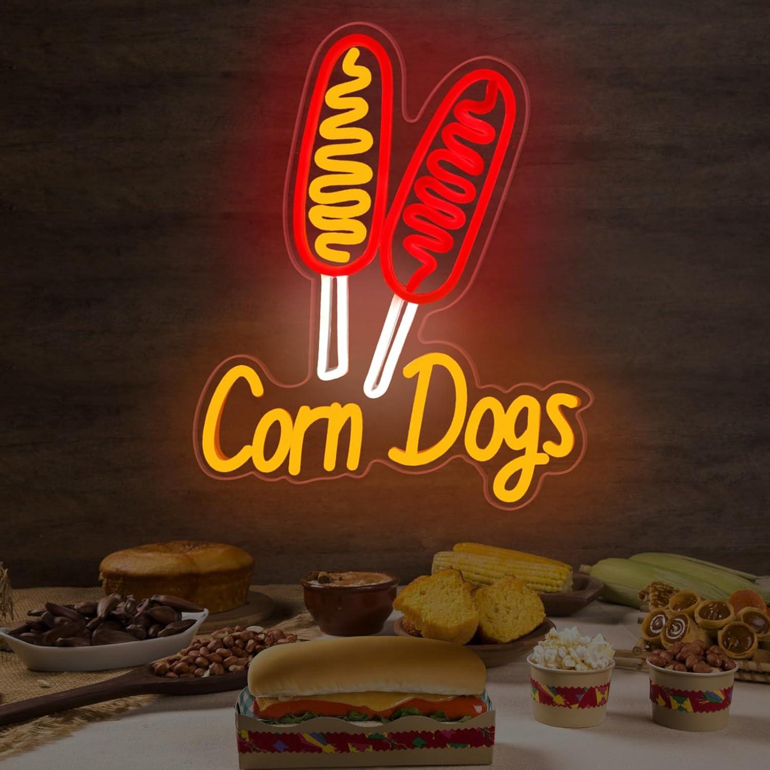 Corn Dog Neon Sign Snack USB D - Lighting Decor Wedding review and price