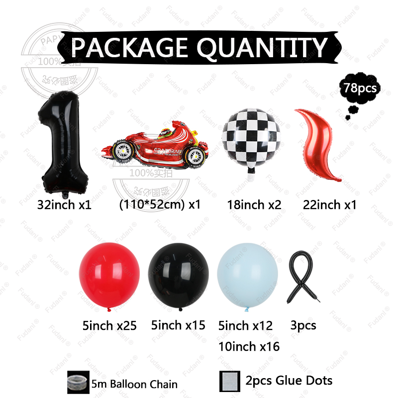 78pcs Race Car Theme Car Truck - Lighting Mcqueen Birthday Decor review and price