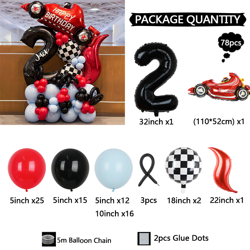 78pcs Race Car Theme Car Truck - Lighting Mcqueen Birthday Decor review and price