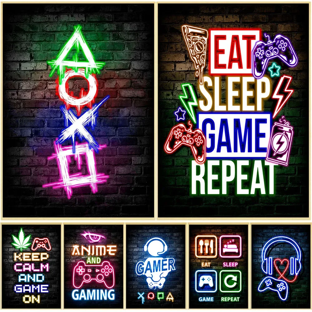 Gaming Neon Eat Sleep Game Rep - Office Lighting Decor review and price