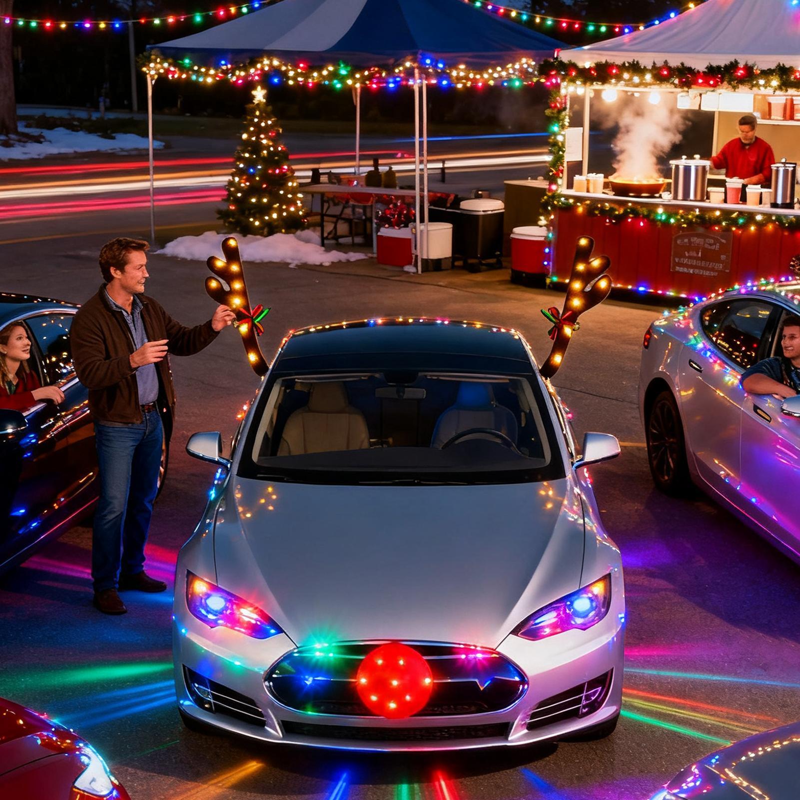 Car Reindeer Antlers with Nose - Up Lighting Decor review and price