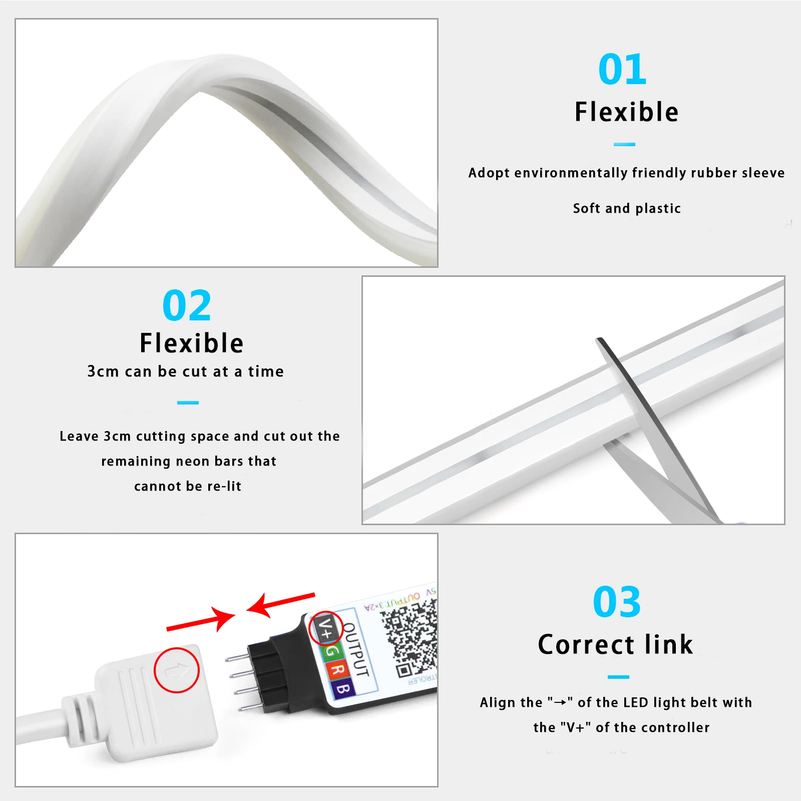 1-5m RGB LED Neon Strip Light  - Lighting Decoration Ideas review and price